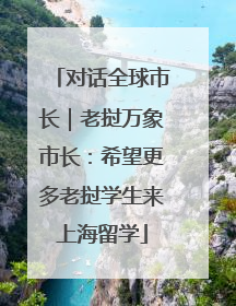 对话全球市长｜老挝万象市长：希望更多老挝学生来上海留学