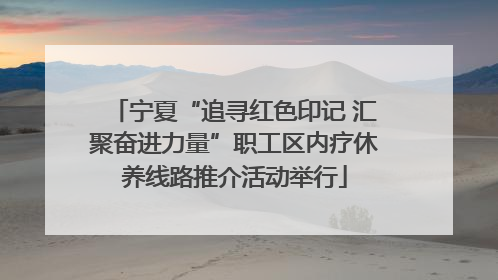 宁夏“追寻红色印记 汇聚奋进力量”职工区内疗休养线路推介活动举行