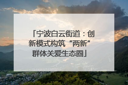 宁波白云街道：创新模式构筑“两新”群体关爱生态圈