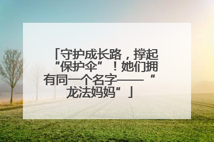 守护成长路，撑起“保护伞”！她们拥有同一个名字——“龙法妈妈”