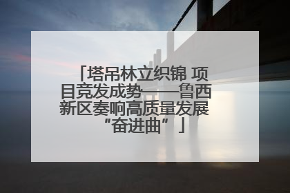 塔吊林立织锦 项目竞发成势——鲁西新区奏响高质量发展“奋进曲”
