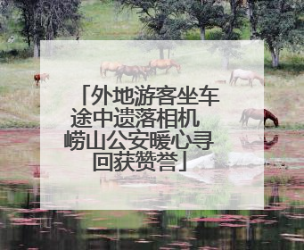 外地游客坐车途中遗落相机 崂山公安暖心寻回获赞誉