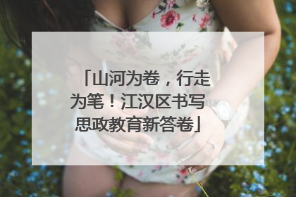 山河为卷，行走为笔！江汉区书写思政教育新答卷