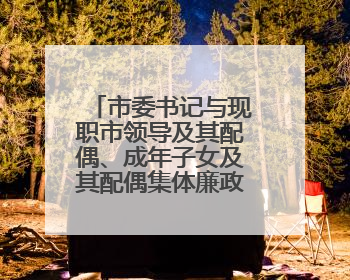 市委书记与现职市领导及其配偶、成年子女及其配偶集体廉政谈话，现场签承诺书
