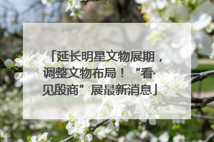 延长明星文物展期，调整文物布局！“看·见殷商”展最新消息
