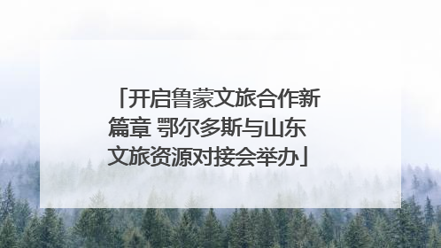 开启鲁蒙文旅合作新篇章 鄂尔多斯与山东文旅资源对接会举办