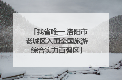我省唯一 洛阳市老城区入围全国旅游综合实力百强区
