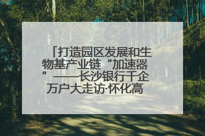 打造园区发展和生物基产业链“加速器”——长沙银行千企万户大走访·怀化高新区、生物基产业链专场活动举行