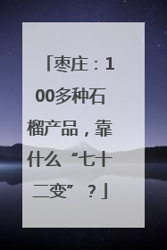 枣庄：100多种石榴产品，靠什么“七十二变”？
