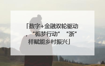 数字+金融双轮驱动，“栀梦行动”“浙”样赋能乡村振兴