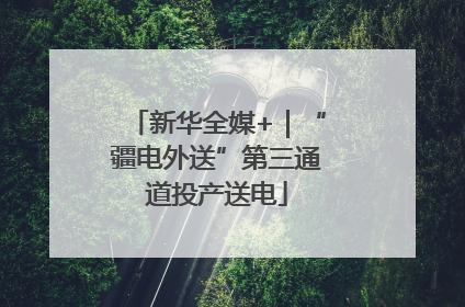 新华全媒+｜“疆电外送”第三通道投产送电