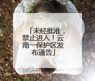 未经批准，禁止进入！云南一保护区发布通告
