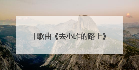 歌曲《去小岞的路上》来自于他的创作……