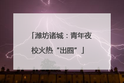 潍坊诸城：青年夜校火热“出圈”