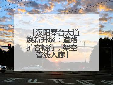 汉阳琴台大道焕新升级：道路扩容畅行，架空管线入廊