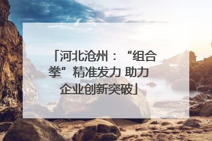 河北沧州：“组合拳”精准发力 助力企业创新突破