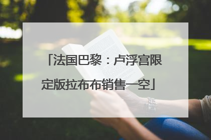 法国巴黎：卢浮宫限定版拉布布销售一空