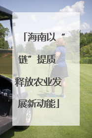 海南以“链”提质 释放农业发展新动能