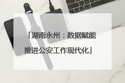 湖南永州：数据赋能推进公安工作现代化