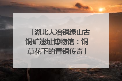 湖北大冶铜绿山古铜矿遗址博物馆：铜草花下的青铜传奇