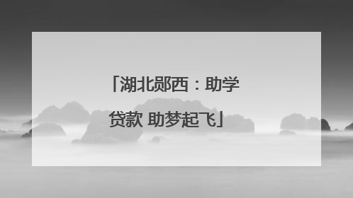 湖北郧西：助学贷款 助梦起飞