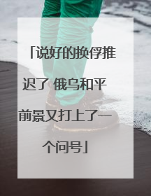 说好的换俘推迟了 俄乌和平前景又打上了一个问号
