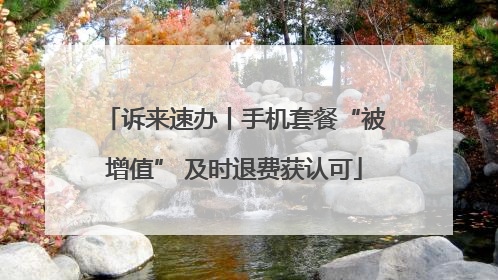 诉来速办丨手机套餐“被增值” 及时退费获认可