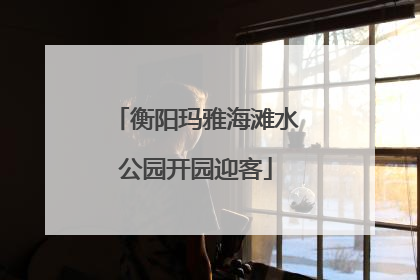 衡阳玛雅海滩水公园开园迎客