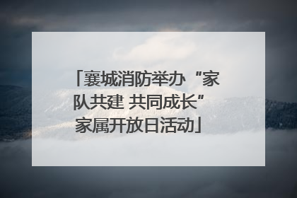 襄城消防举办“家队共建 共同成长”家属开放日活动