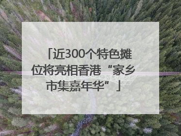 近300个特色摊位将亮相香港“家乡市集嘉年华”