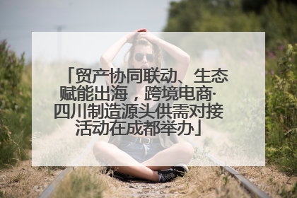 贸产协同联动、生态赋能出海，跨境电商·四川制造源头供需对接活动在成都举办