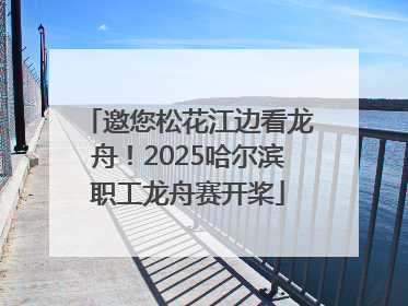 邀您松花江边看龙舟！2025哈尔滨职工龙舟赛开桨