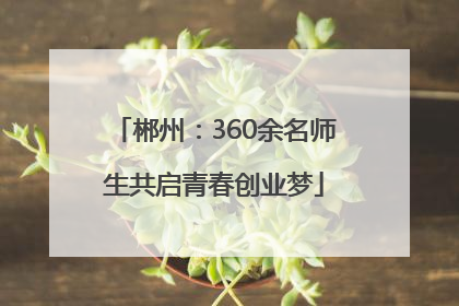郴州：360余名师生共启青春创业梦