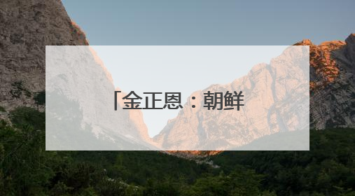 金正恩：朝鲜将继续无条件支持俄罗斯