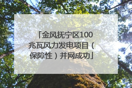 金风抚宁区100兆瓦风力发电项目（保障性）并网成功