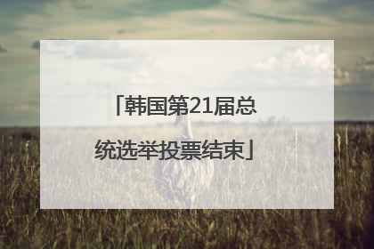 韩国第21届总统选举投票结束