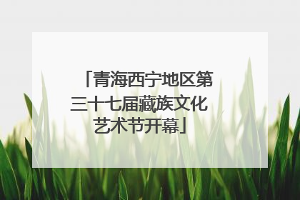 青海西宁地区第三十七届藏族文化艺术节开幕