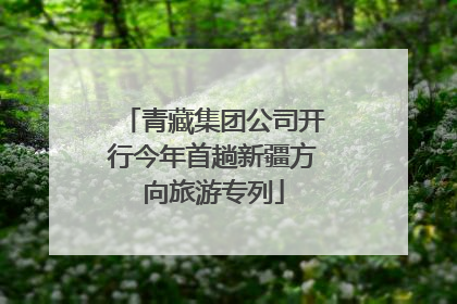 青藏集团公司开行今年首趟新疆方向旅游专列
