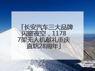 长安汽车三大品牌闪耀夜空，11787架无人机献礼重庆直辖28周年