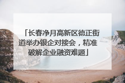 长春净月高新区德正街道举办银企对接会，精准破解企业融资难题