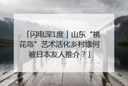 闪电深1度｜山东“桃花岛”艺术活化乡村缘何被日本友人推介？
