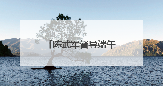 陈武军督导端午期间游划龙舟安保维稳工作（图）