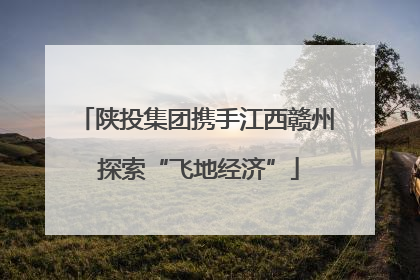 陕投集团携手江西赣州 探索“飞地经济”