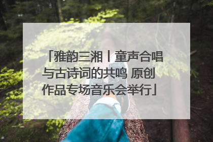 雅韵三湘丨童声合唱与古诗词的共鸣 原创作品专场音乐会举行