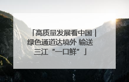 高质量发展看中国｜绿色通道达境外 输送三江“一口鲜”