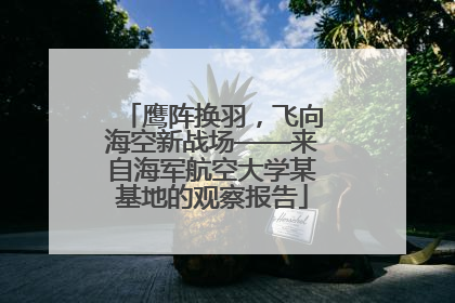 鹰阵换羽，飞向海空新战场——来自海军航空大学某基地的观察报告