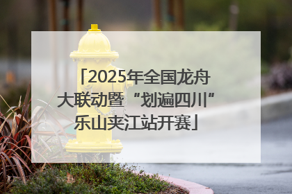 2025年全国龙舟大联动暨“划遍四川”乐山夹江站开赛