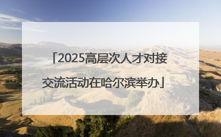 2025高层次人才对接交流活动在哈尔滨举办