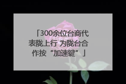 300余位台商代表陇上行 为陇台合作按“加速键”