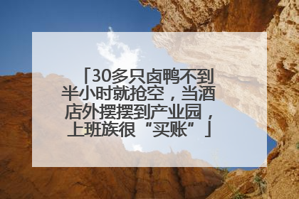 30多只卤鸭不到半小时就抢空，当酒店外摆摆到产业园，上班族很“买账”